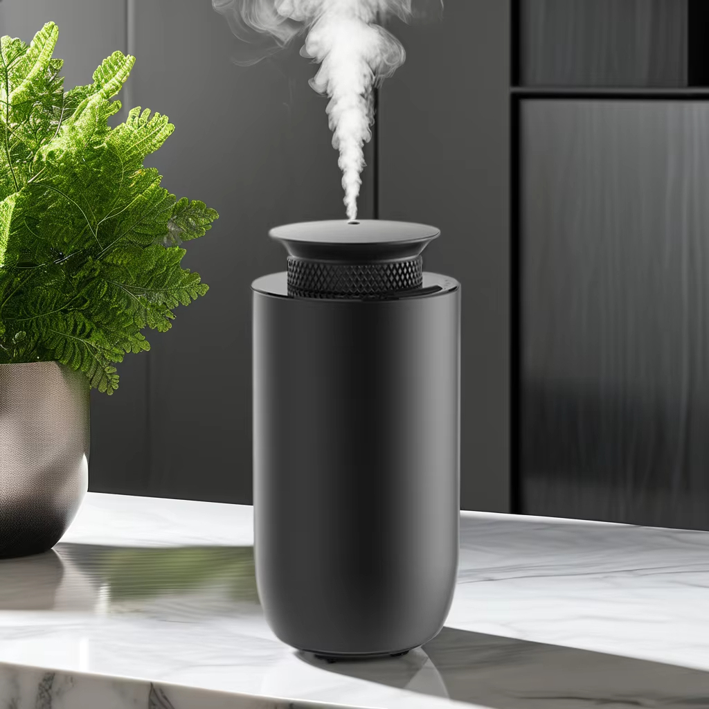 Dermey All Aluminum Alloy Rechargeable USB Type-C Waterless Portable 100% Pure Essential Oil Nebulising Diffuser Car Diffuser