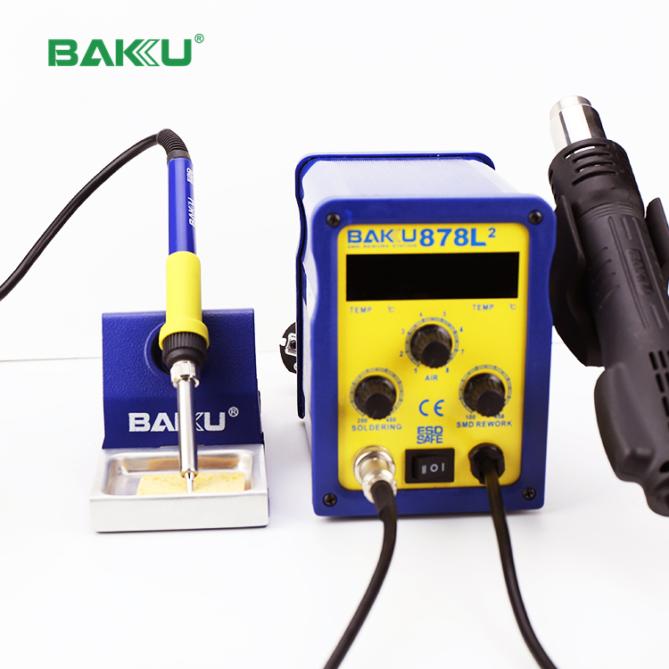 BAKU BK-878L2 12 Вт Горячая продажа горячего воздуха паяльная станция с 12 В паяльник