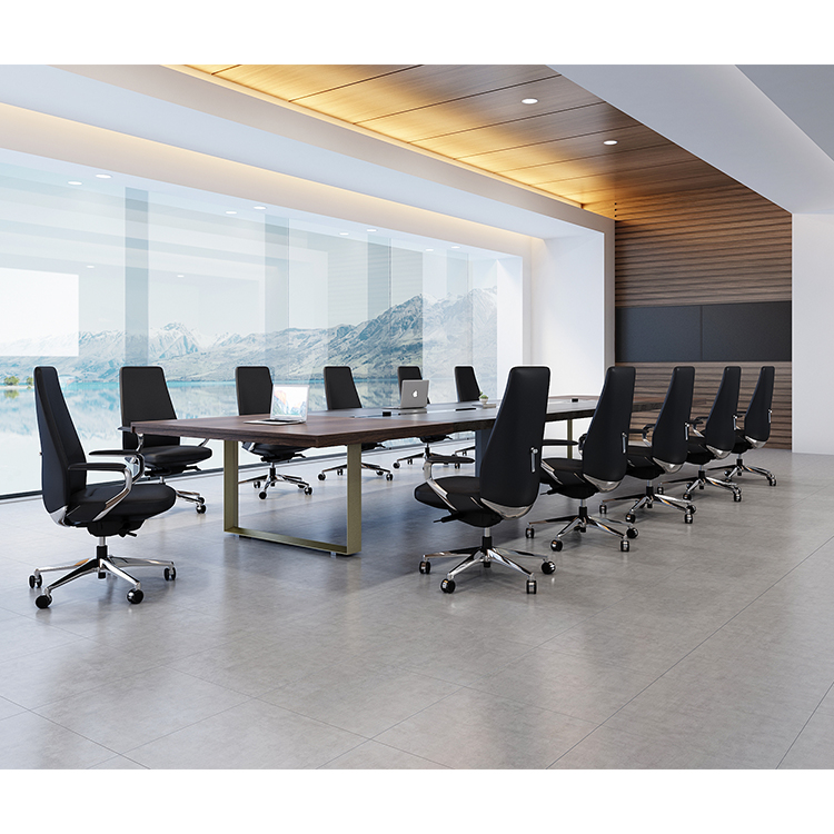 Big boardroom modern oval-shape 10 person meeting table office conference table