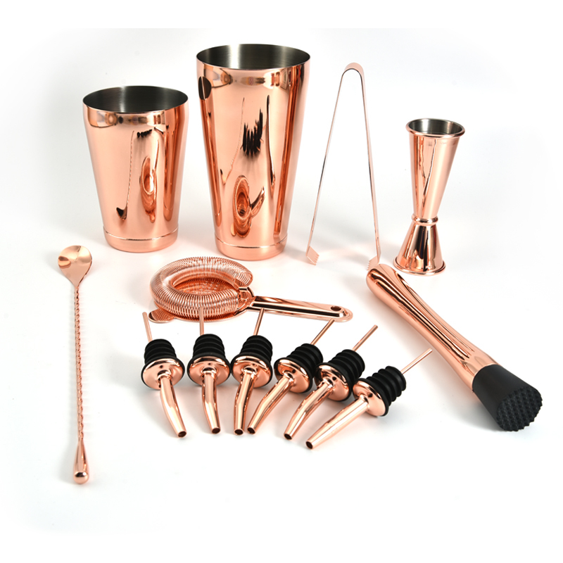 Factory Outlet 800ml cocktail shaker set 11 piece bartender kit bar set tools cocktail shaker