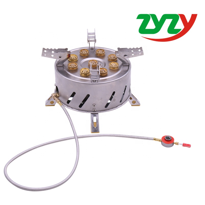 Прямые продажи с завода ZYZY, уличная плита с 9 звездами и 9 головками, 9 ядер, плита для кемпинга