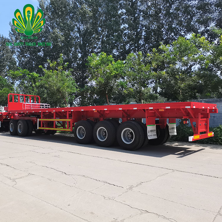 12 tyres container semi trailer Container Flatbed Semi Trailer trucks for sale