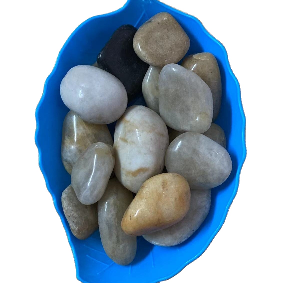 Manufacturers supply cheap colored pebble stone