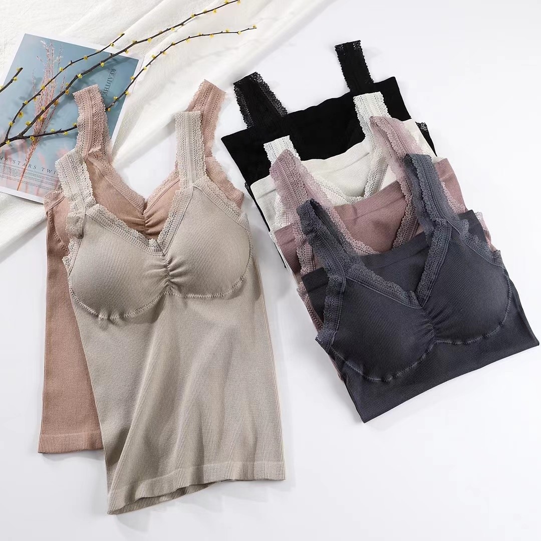 New Women Thermal Underwear V Neck Sling Keep Warm Vest Thermal Underwear Vest For Women Winter Wear