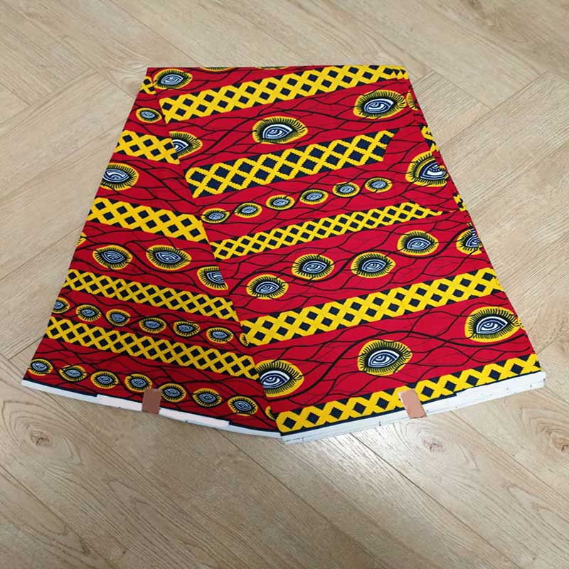 Factory Promotion Custom Wax Brocade Printed Fabric 100 Cotton For Textile