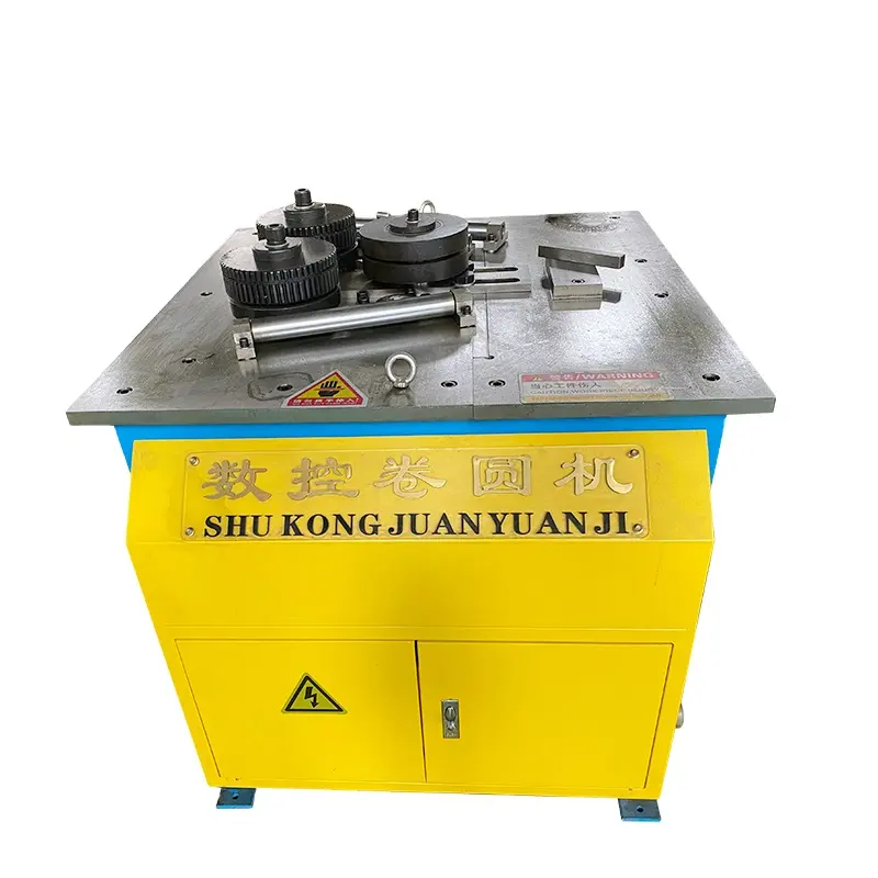 Good price Electric Hydraulic CNC angle steel crimping flat iron channel steel rolling pipe bending machine