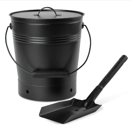 Galvanized Metal Ash/ Coal Hod Bucket With Shovel Set