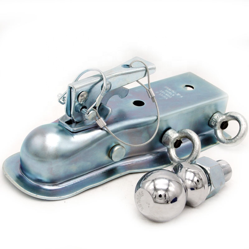 LOVEYOUNG high quality steel fit 2 inch trailer tube trailer coupler towing parts galvanized hitch coupler
