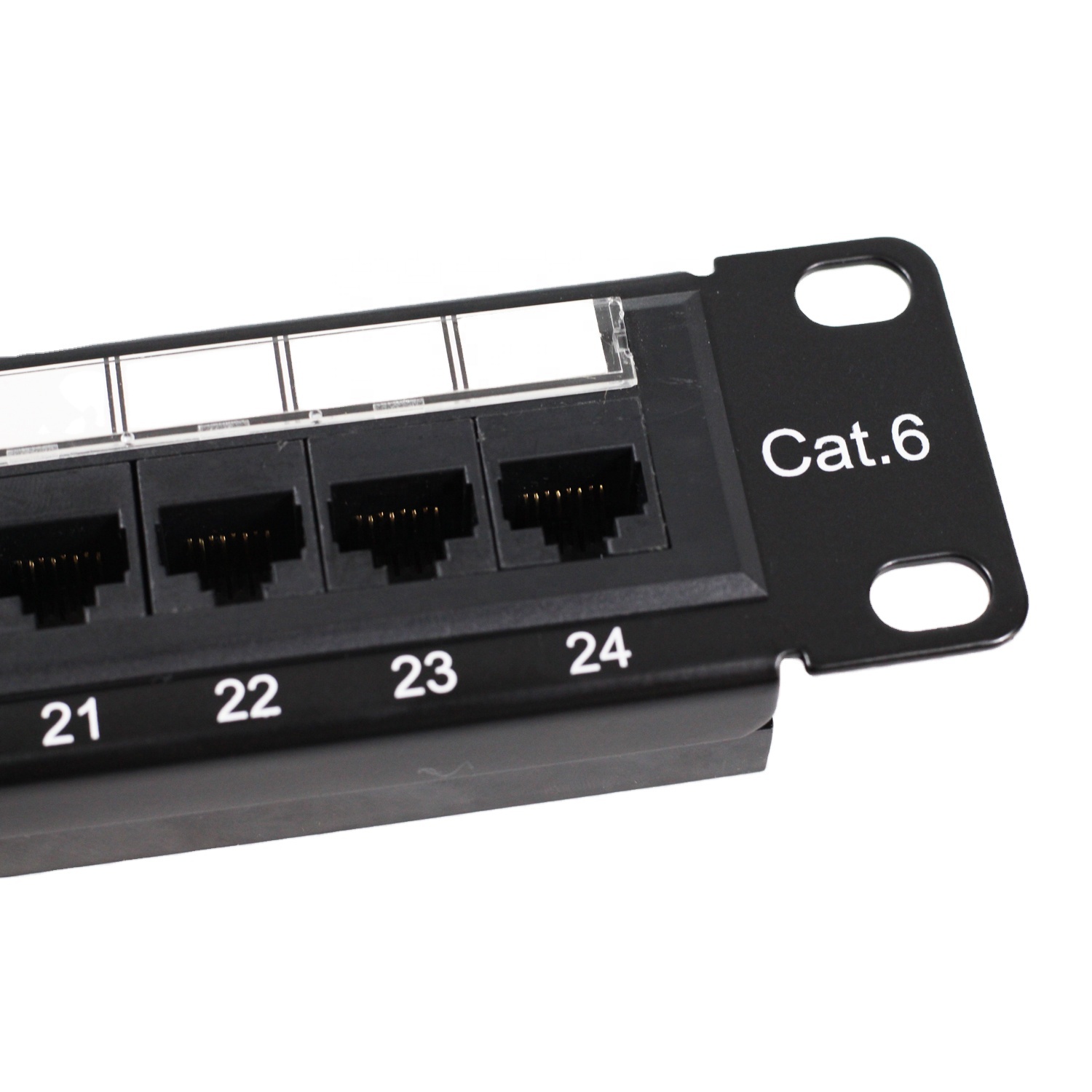 Cat6 UTP 24 портовая сетевая LAN коммутационная панель 1U 110 с кабельным управлением