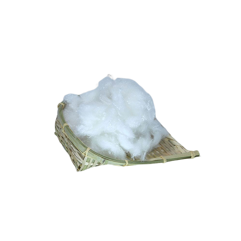 Customized High resistance Smooth and close to natural cotton feather down imitation fake down fiber 2.5D*32mm