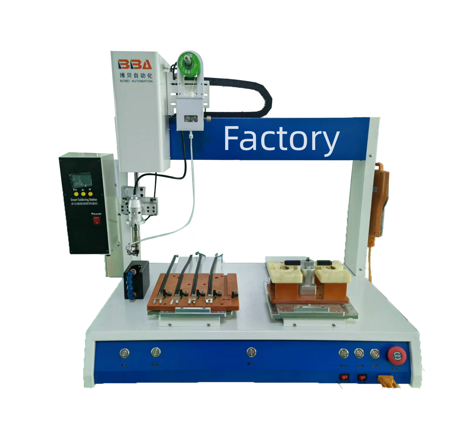 BBA Auto Robotic Iron Station Battery Soldering Robot Automatic Wire PCB Soldering Machines Guangdong for Led Strip Light Lamp