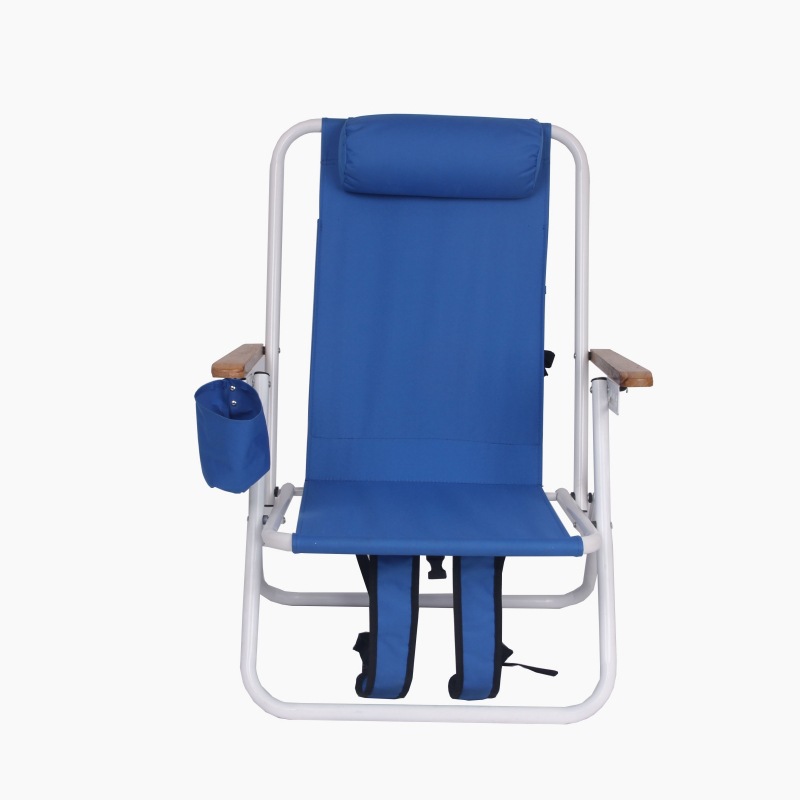 outdoor aluminum lightweight portable folding backpack beach camping picnic chair with cooler pouch storage pouch