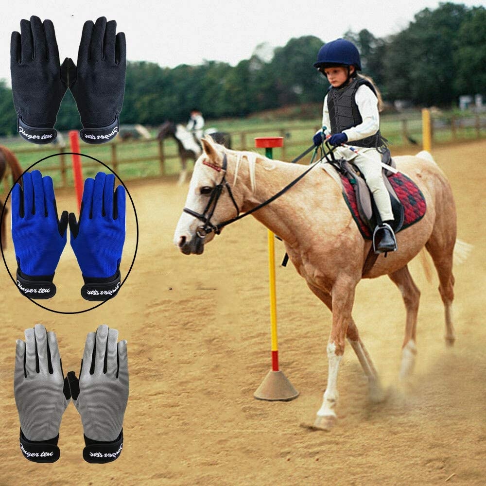 Equestrian Horse Riding Gloves Winter Fitness Outdoor Sport Therapeutic Leather and Fabric Customized Sports Gloves