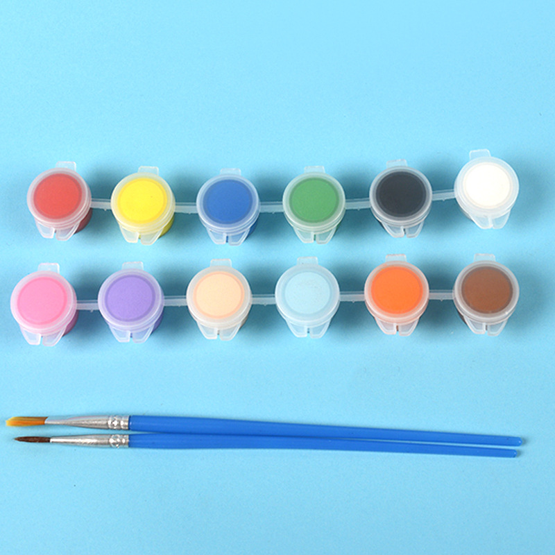 Customize Professional Paint Acrylic Drawing Art Crafts Diy Paint 3 ML 6 Colors Acrylic Paint Set for Painting