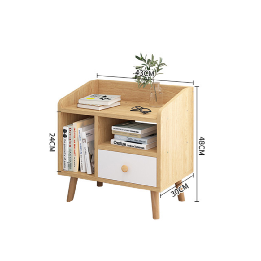 Bedroom Furniture wooden nordic bedside table