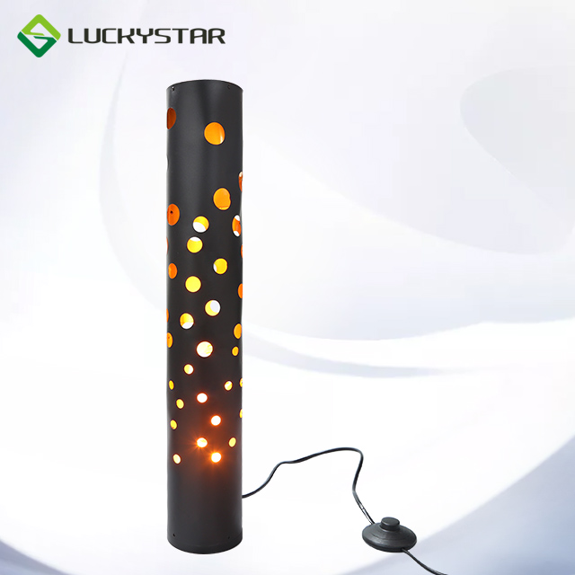 morden led floor lamp flame lamp with fire flickering effect