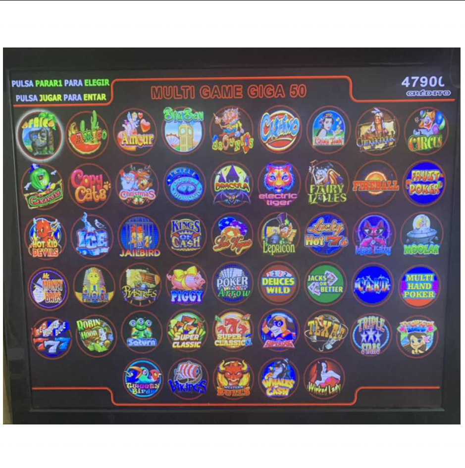 Многофункциональная игровая платформа для казино 50 в 1 для горизонтального монитора, два экрана выход с джекпотом для игровых автоматов
