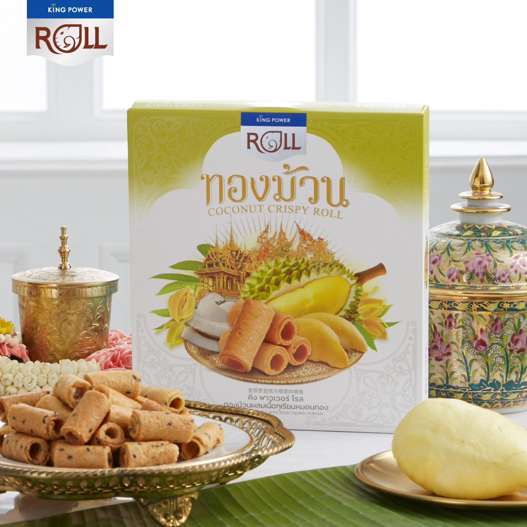 KING POWER ROLL с моном стрингами, дуриан-Тайский Снэк для всех, чтобы насладиться вкусным вкусом, лучший из Таиланда