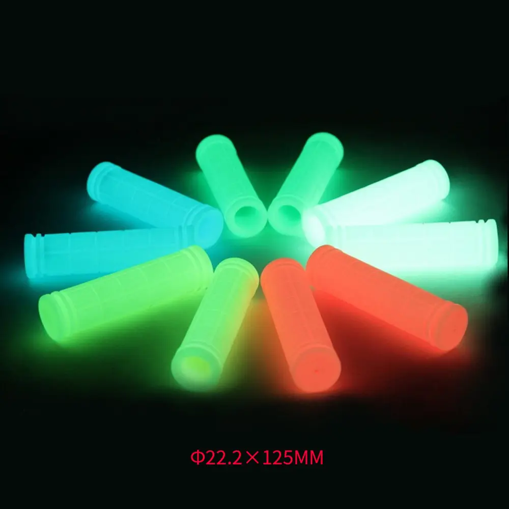 Luminous Rubber Handlebar Grips BMX MTB Mountain Bicycle Handles Anti-skid Bicycles Grips Cover Fixed Gear Parts