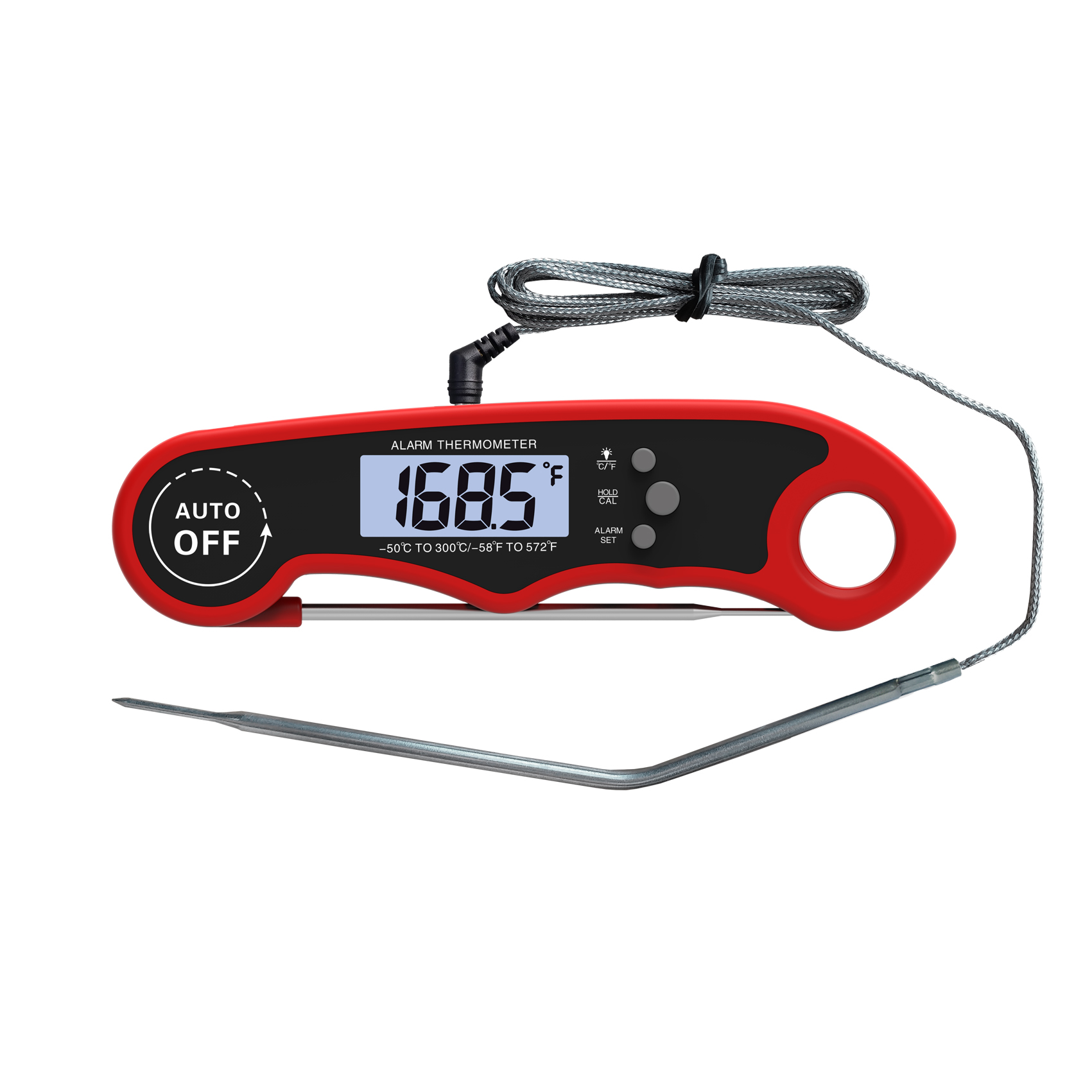 2021 newly dual probe digital kitchen thermometer with waterproof function for cooking, oven, grilling
