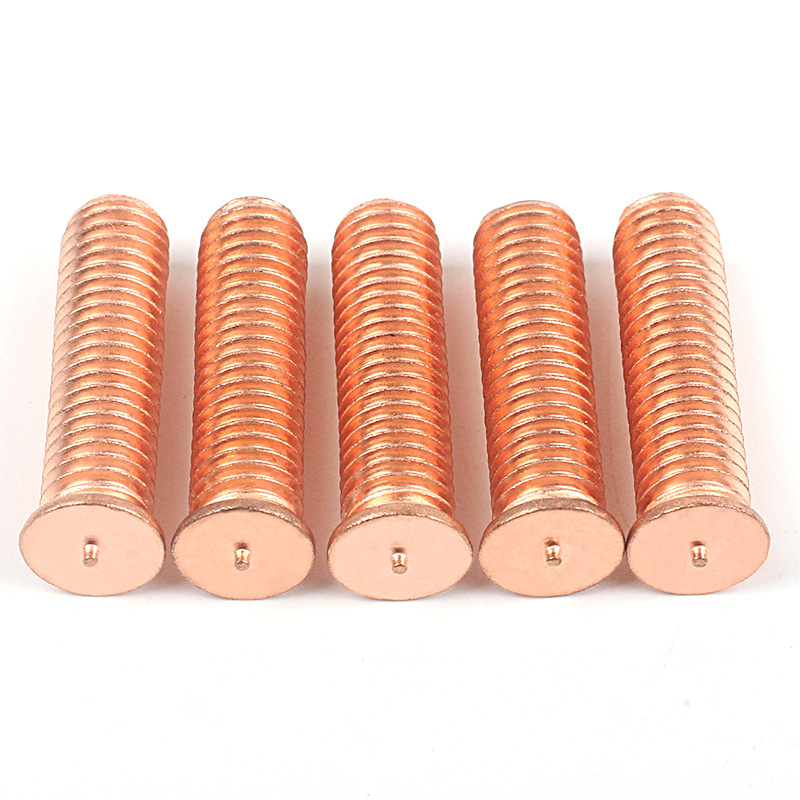 304Stainless Steel Stud Welding With Tip Ignition M5 Point Spot Thread Weld Bolt Flat Round Concealed Head Self Clinching Stud