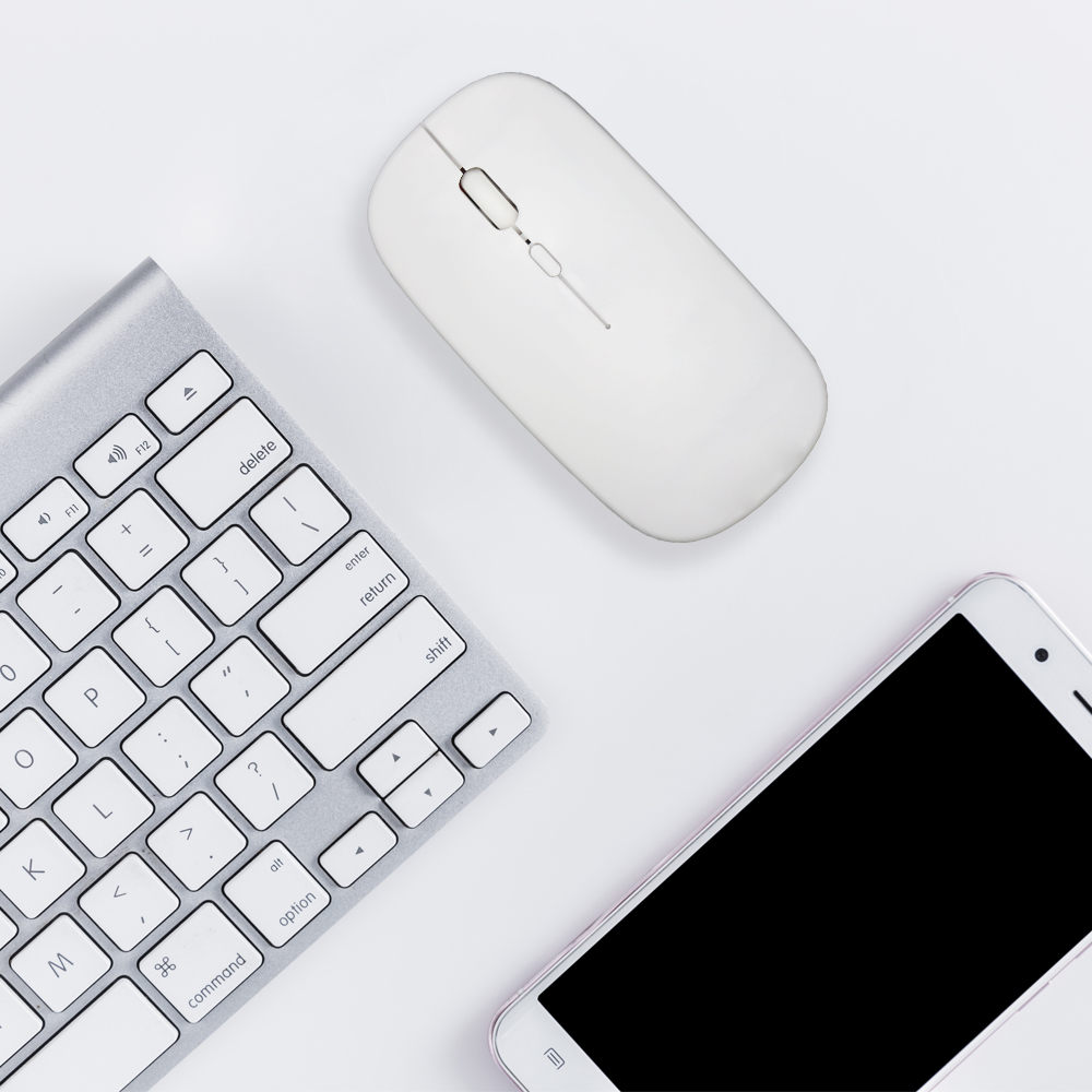 Беспроводная Bluetooth-мышь, компьютерная USB-мышь, геймерская эргономичная Бесшумная перезаряжаемая мышь, беспроводная оптическая для ПК, ноутбука