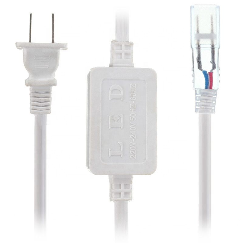 Оптовая Продажа США/ЕС розетка с 2 шпильки или 4 Пина для 5050 SMD светодиодные полосы света AC220V AC110V