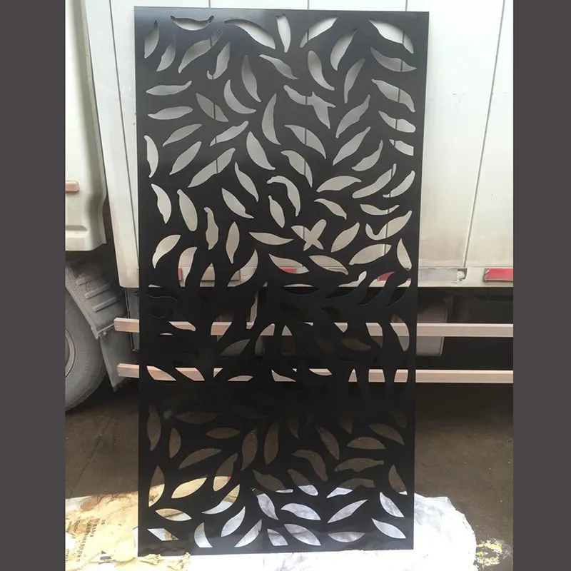 Laser Cut Metal Privacy Screen Decorative Metal Screen Patterns  carbon steel panel  DIY indoor and outdoor partition