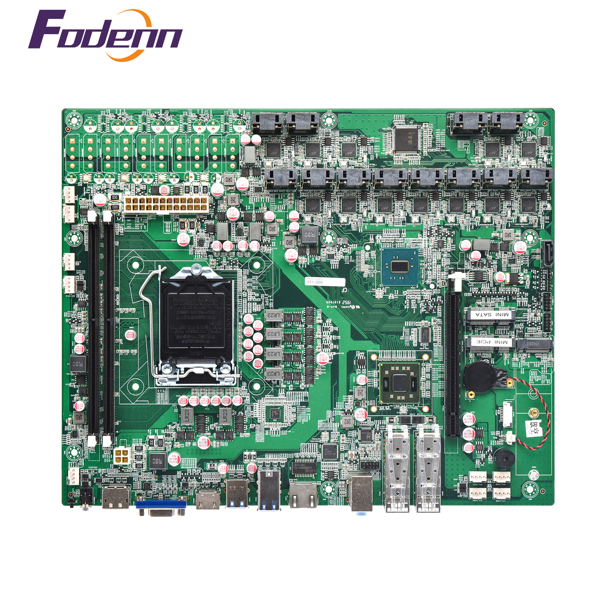 Материнская плата для майнинга foangka Chia, поддержка 48 HDD 10 гигабитных LAN Intel LGA1151harddisk