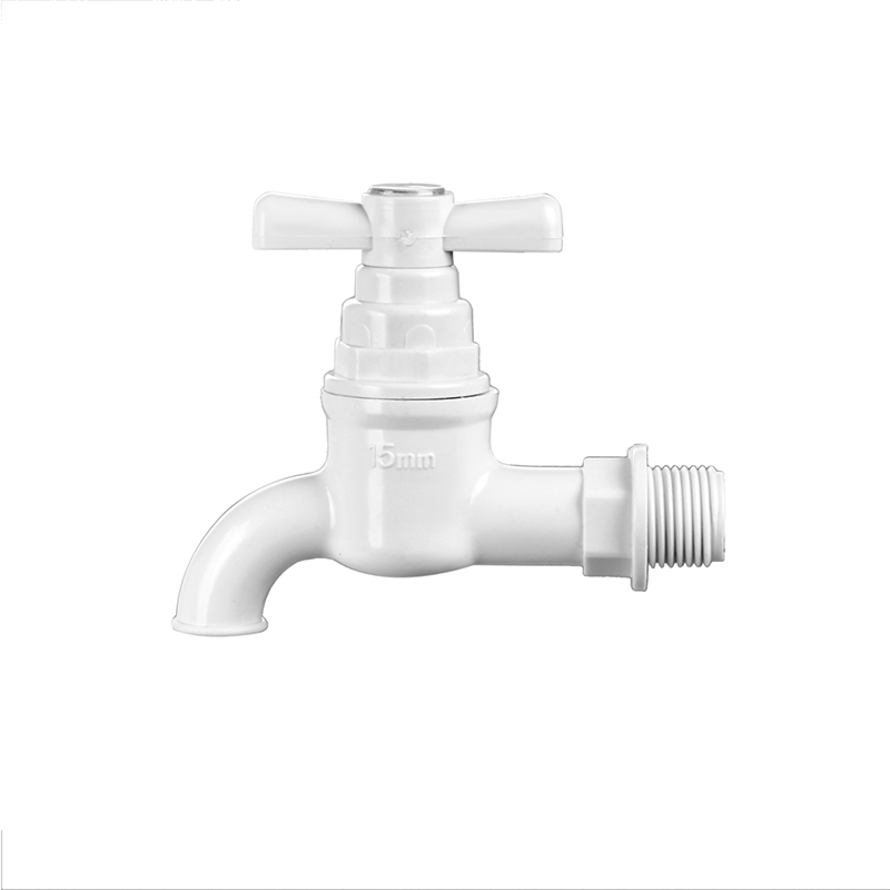 plastic garden faucet/two-way open pvc water tap PVC Tap Cheap Price Plastic Fancy Color Faucet High Quality Hose Bibcock