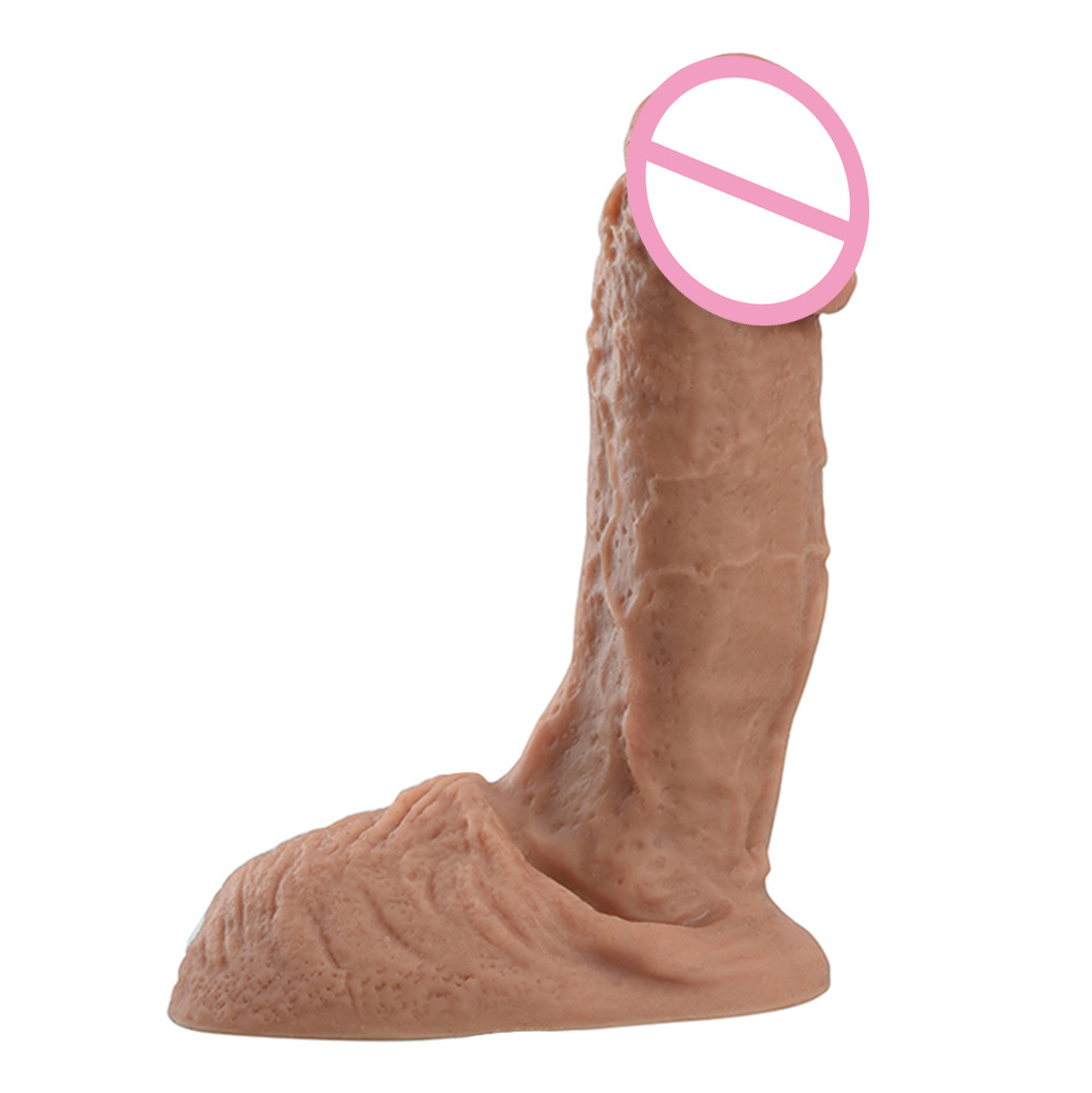 Ninghao Top selling double layered silicone realistic dildos for womenger Ring with suction cup