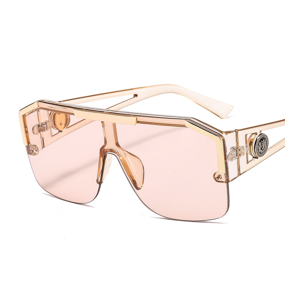 2021 Brand Design Oversized Square Sunglasses Men Women Fashion Shades UV400 Vintage Glasses