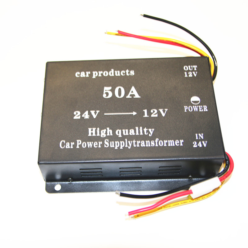 24 Volt to 12 Volt 50A Dc to Dc Converter Step Down for Car