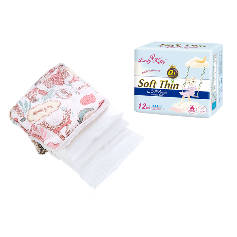 100% Cotton Biodegradable A Grade Underwear Sanitary Napkin In Bulk Maternity Anti Dysmenorrhea Serviette Hygienique Herbal