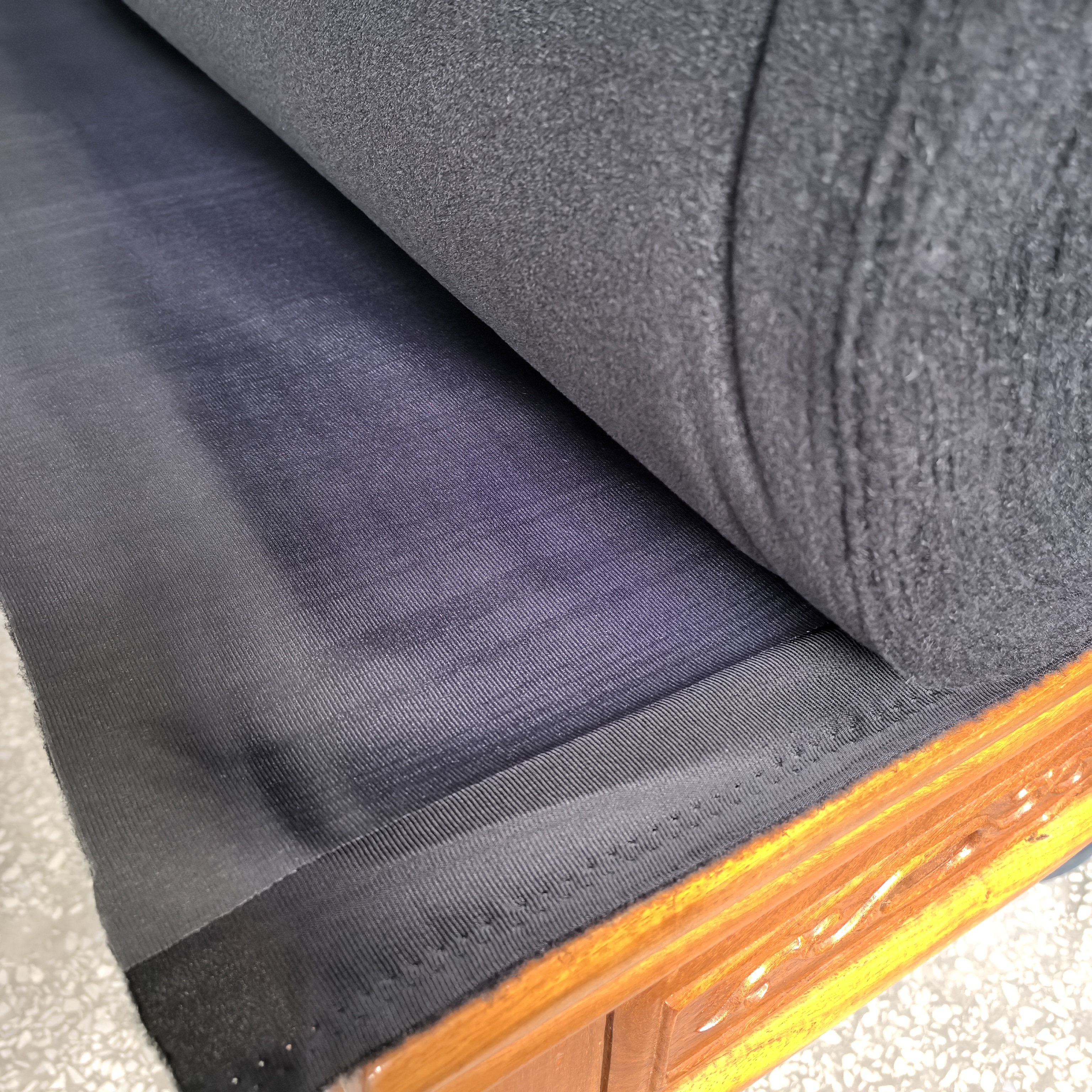 Hot Melt Adhesive Backing Velvet Fabric One Side Thermoadhesive Fabric Textile Fabric With Hot Melt Glue Backing