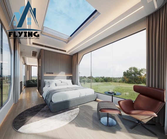 Prefab Portable Office Shop Villa 20ft 40ft Customized Steel Green Space Capsule Container House Cabin Pod Luxury Living Home