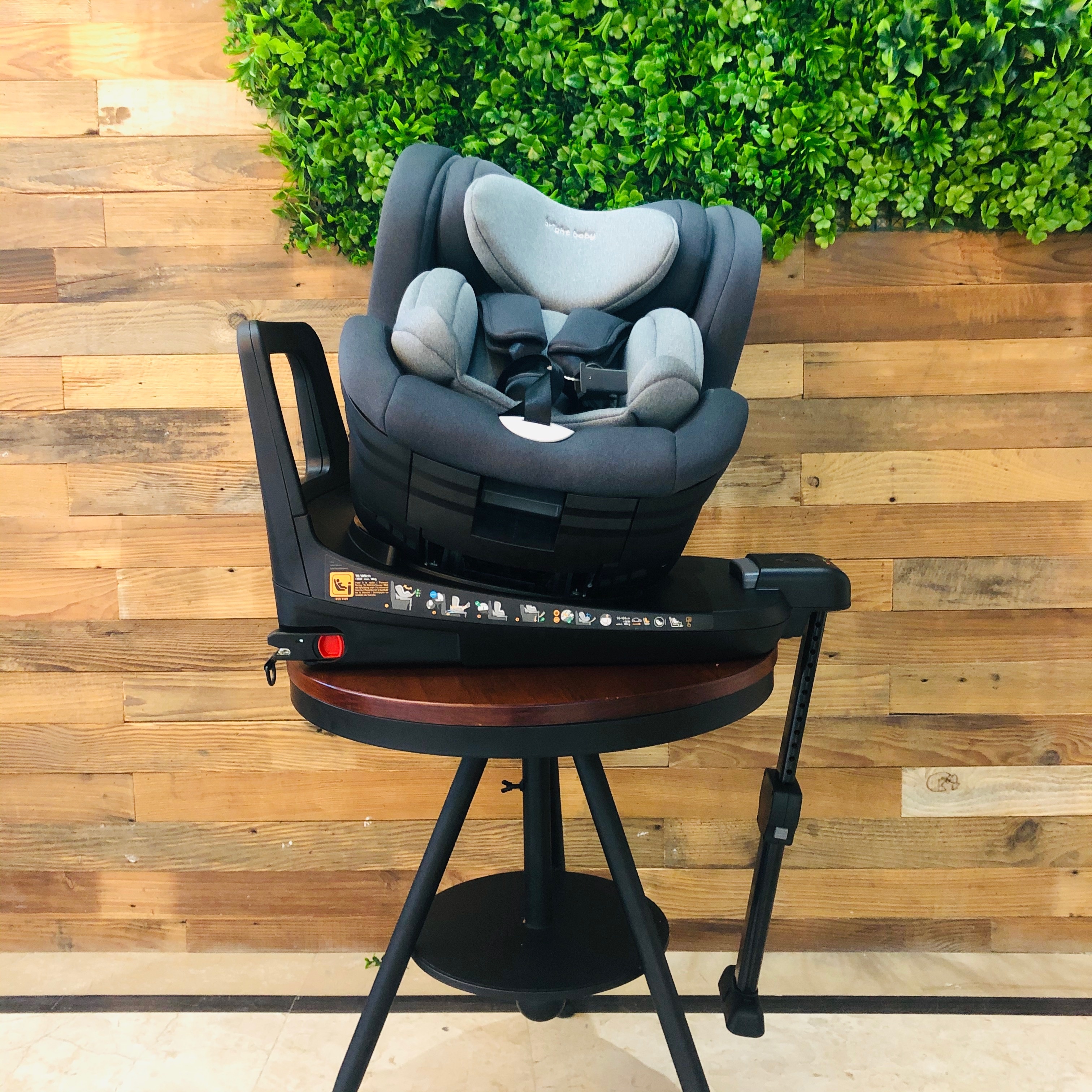 Brightbebe R129 I-SIZE 360 повернуть для младенцев детское автокресло группы 0 + 1(0-18kgs) новая модель Нинбо для авто сиденье ситец