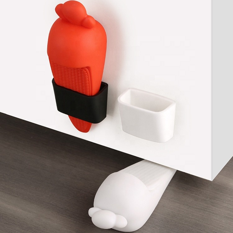 Silicone Cartoon Door Stopper, Wedge Door Stoppers, Floor Carpet Wall Protector