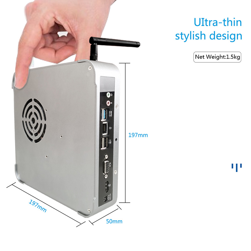 Best Price OEM Mini Pc 4th Gen Core i7 i5 i3 CPU Ram 8GB/4GB DDR3 120GB-1TB SSD Mini Pc Computer Pc Mini
