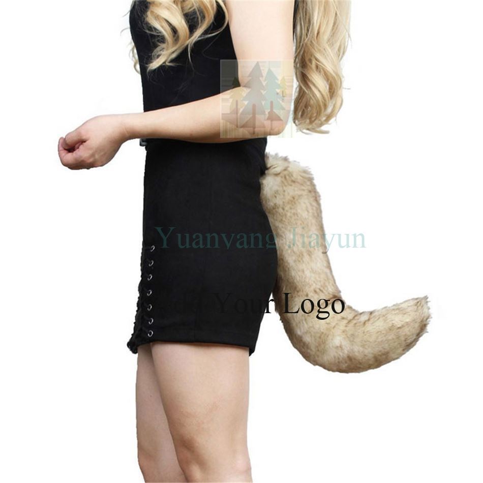 Fur fox Tail Can Bend and Adjust Tail With Multiple Colors