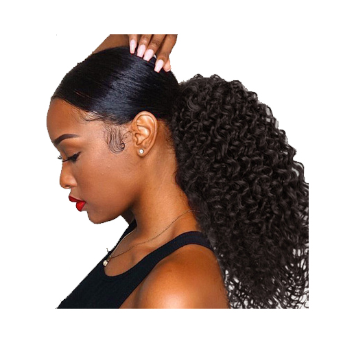 popular in US 24 inches synthetic hair extension 1b Drawstring elastic net