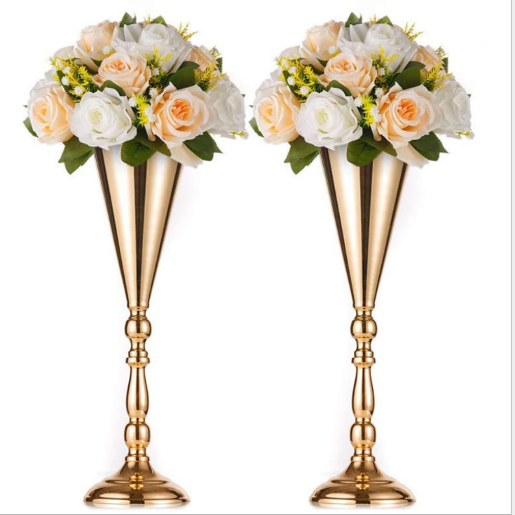 Hot Selling Versatile Metal Wedding Centerpieces Vase Metal Tall Vase Home Decoration Flower Stand