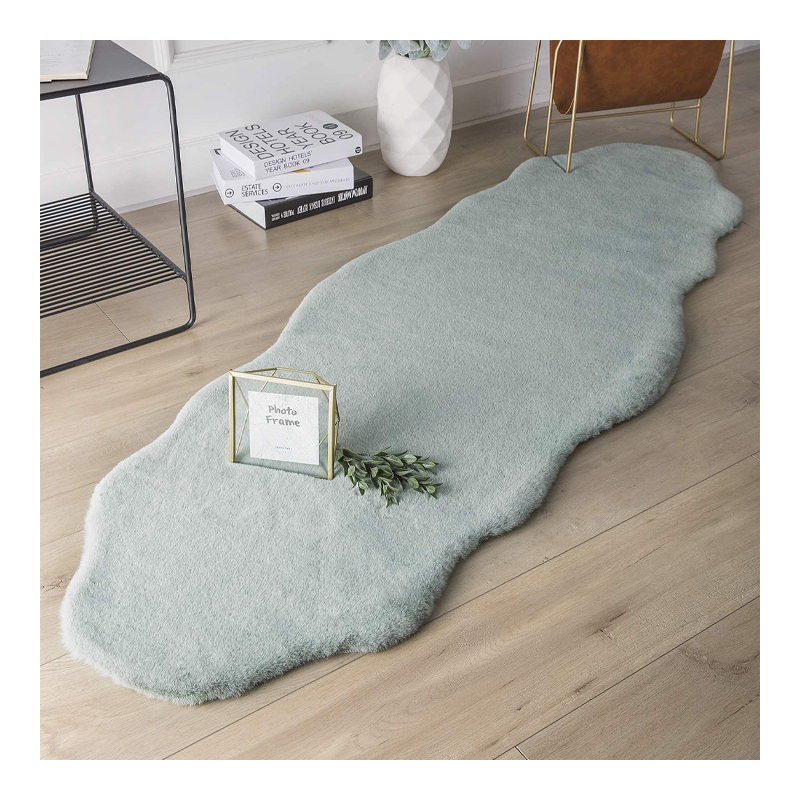 Super Soft Plush Fur Room Area Rug Bedroom Carpet Luxury Faux Fur Sheepskin Carpet Fluffy Faux Fur Rug For Living Room