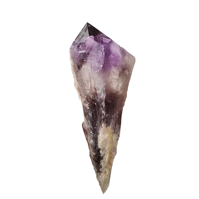 Whale natural amethyst wand spirit power crystal raw amethyst pyramid healing crystal