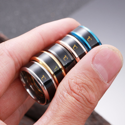 New Technology Design Customized Titanium Steel Smart Intelligent Sensor Body Temperature Ring