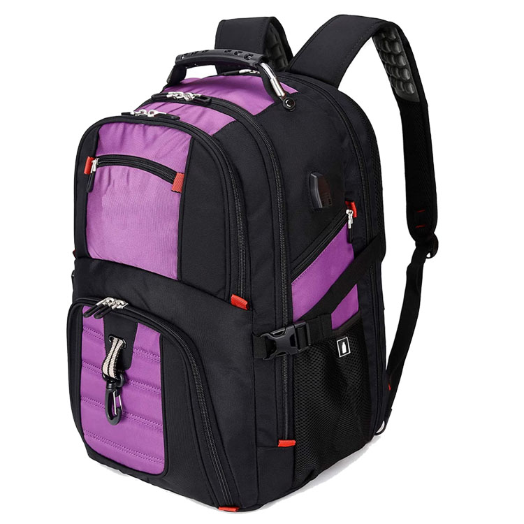 Extra Large 50L Travel Laptop Backpack with USB Charging Port Fit 17 Inch Laptops