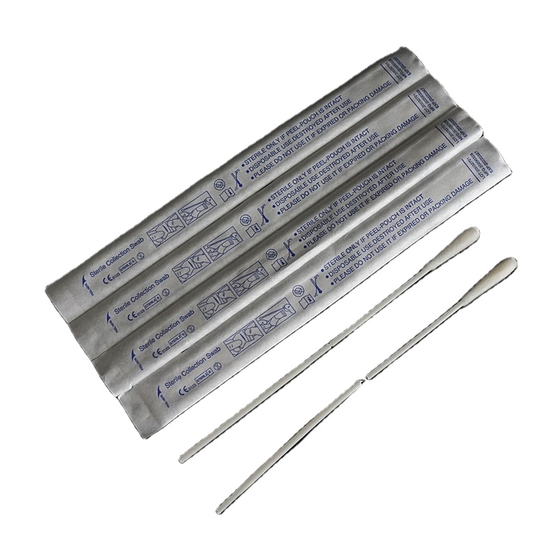 Low price Disposable Sterile Nylon Flocked Collection Testing Throat Swabs For Virus Sampling