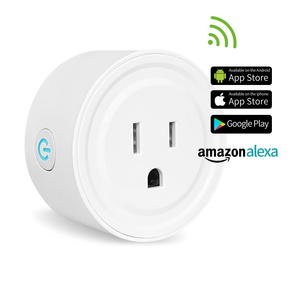 Оптовая продажа беспроводной США ЕС Великобритания настенный таймер розетка Alexa Wi-Fi пульт дистанционного управления Tuya Главная сила мини электрический 10a 220v Smart Plug