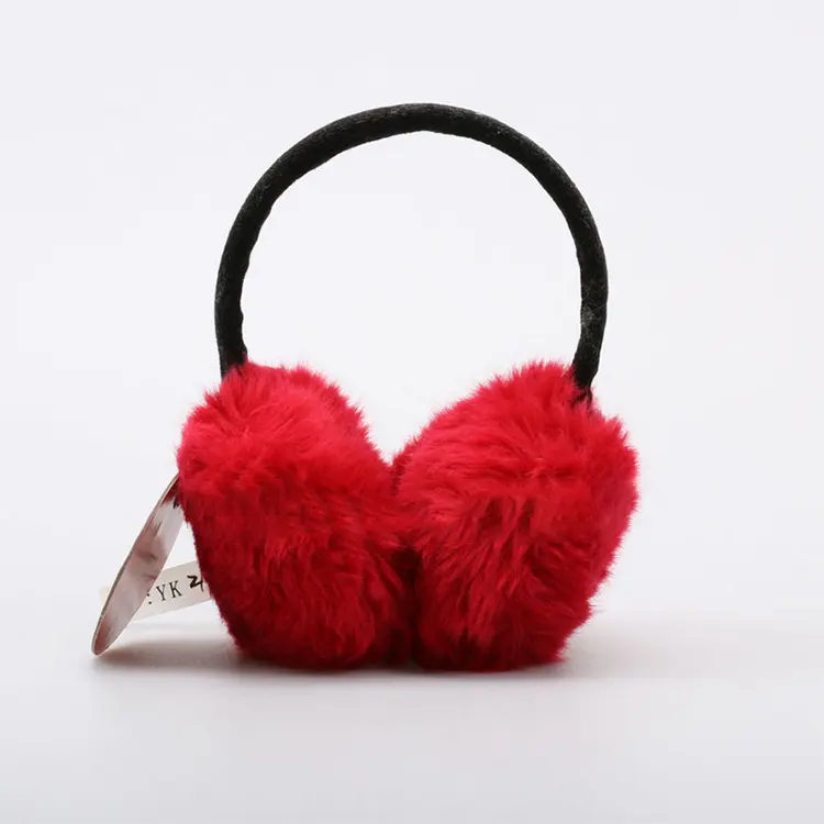 Comfortable and warm earmuffs Rabbit Fur cartoon Fashion design of winter plush earmuffs