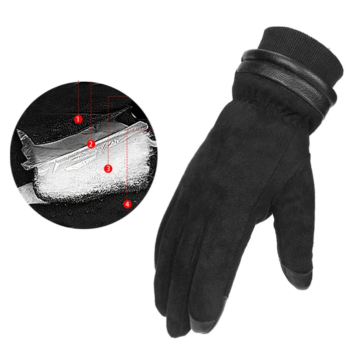 5 Best Star Easy To Wear Professional Protective Durable Touch Screen Windproof Winter Warm Bicycle Riding Gloves
